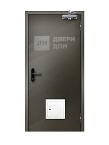Противопожарная дверь глухая ДПМ-01 EI-30 однопольная со стыковочным узлом